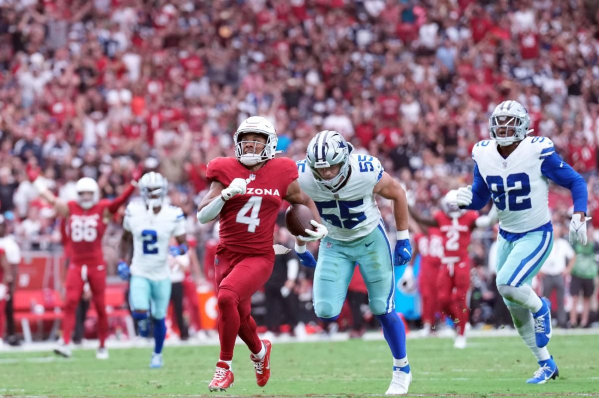 Arizona Cardinals WR Rondale Moore could certainly do damage on the ground in the desert.