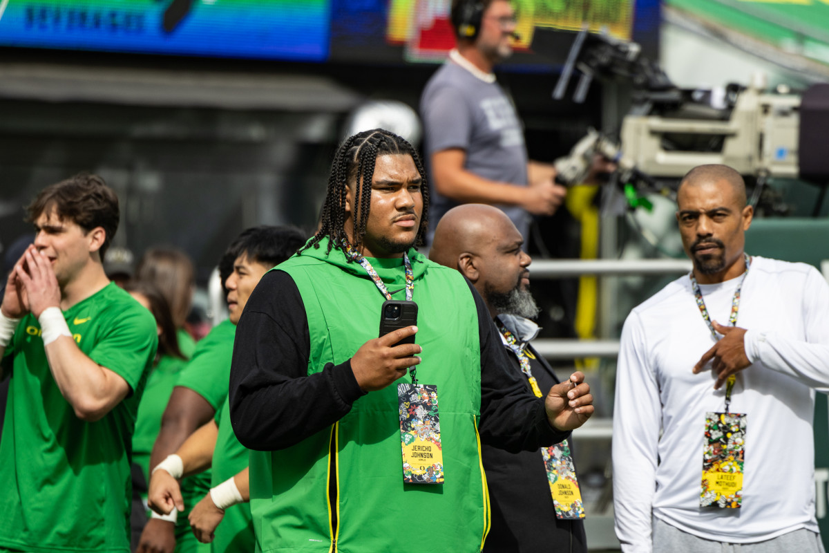 2024 Fairfield (Calif.) Armijo DL Jericho Johnson on his Oregon visit for the Colorado game.