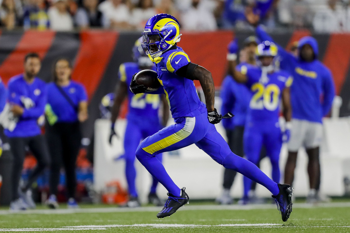 Los Angeles Rams receiver Tutu Atwell during Monday night's game against the Cincinnati Bengals.