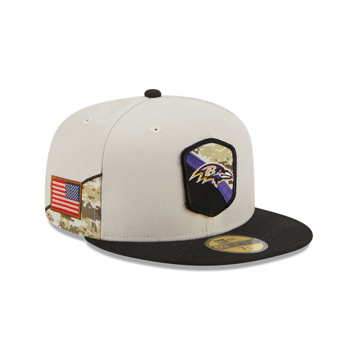 Baltimore Ravens New Era 2023 Salute To Service 59FIFTY Fitted Hat