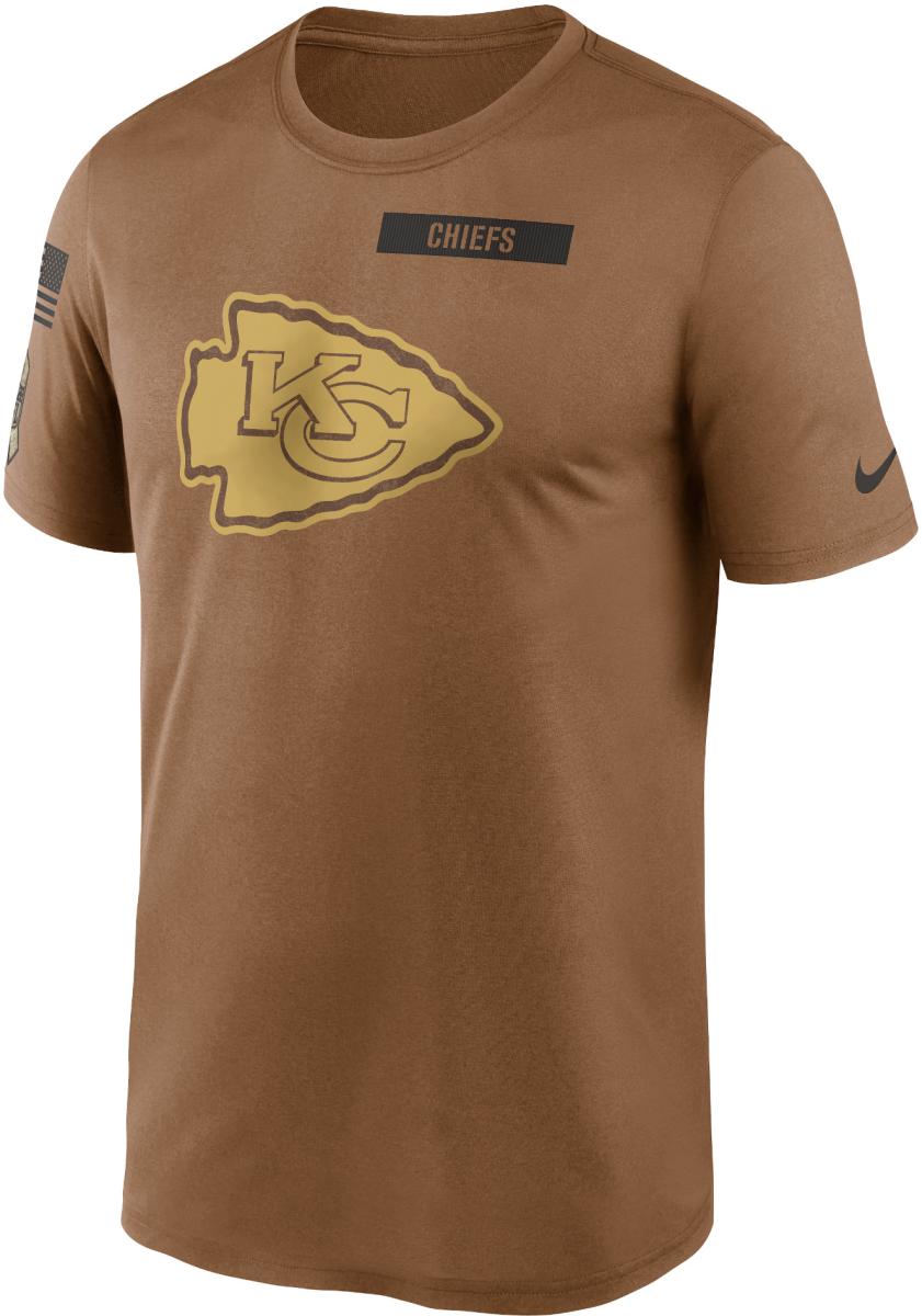 Kansas City Chiefs Nike 2023 Salute To Service Sideline T-Shirt