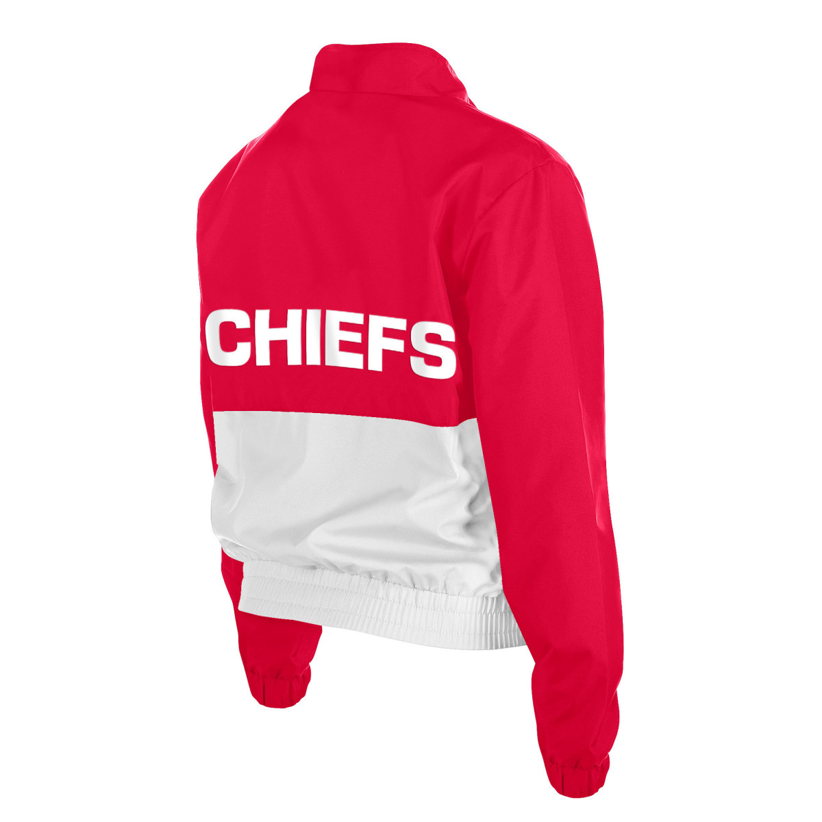 Kansas City Chiefs New Era Women's Color Block Full-Zip Windbreaker Jacket - $89.00