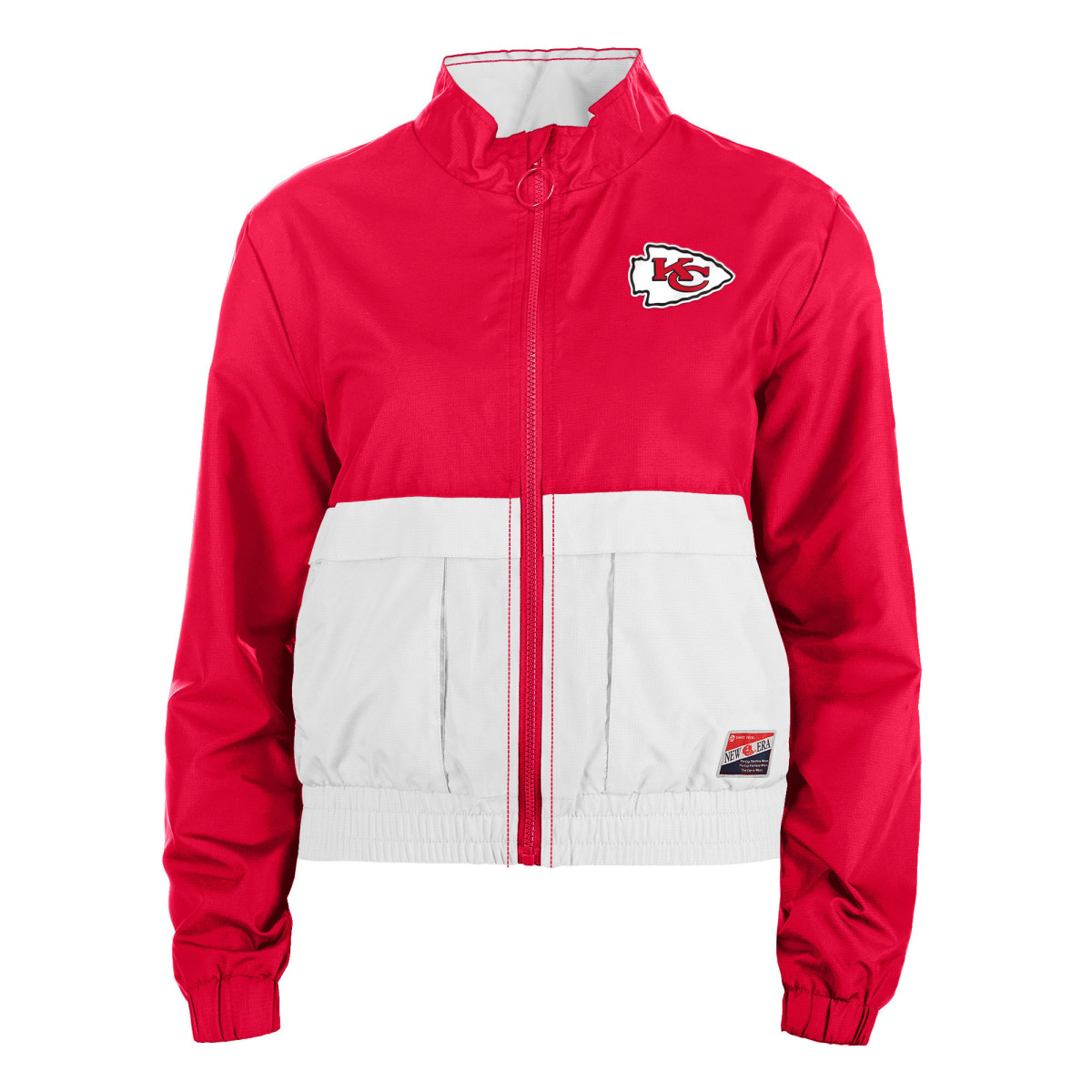 Kansas City Chiefs New Era Women's Color Block Full-Zip Windbreaker Jacket - $89.00