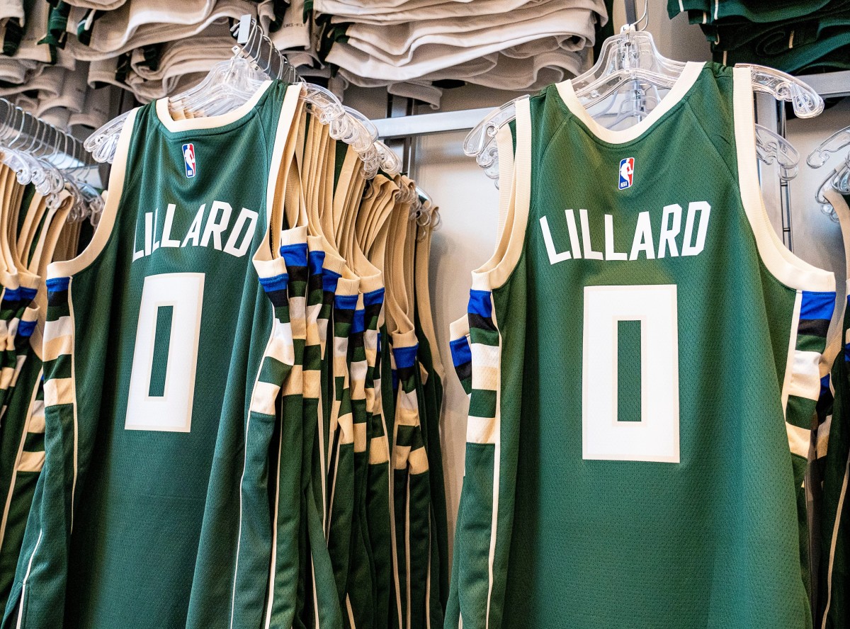 A very limited quantities of Damian Lillard Bucks jersey available at the Bucks Pro Shop 