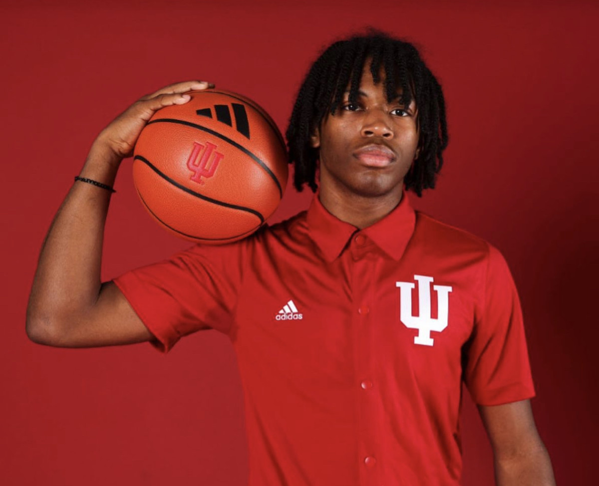 Azavier Robinson pictured during his visit to Indiana on Sept. 23, 2023.