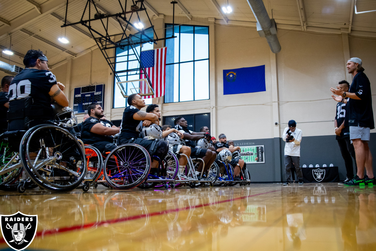 Las Vegas Raiders devote time to LV Wheelchair Football League Sports