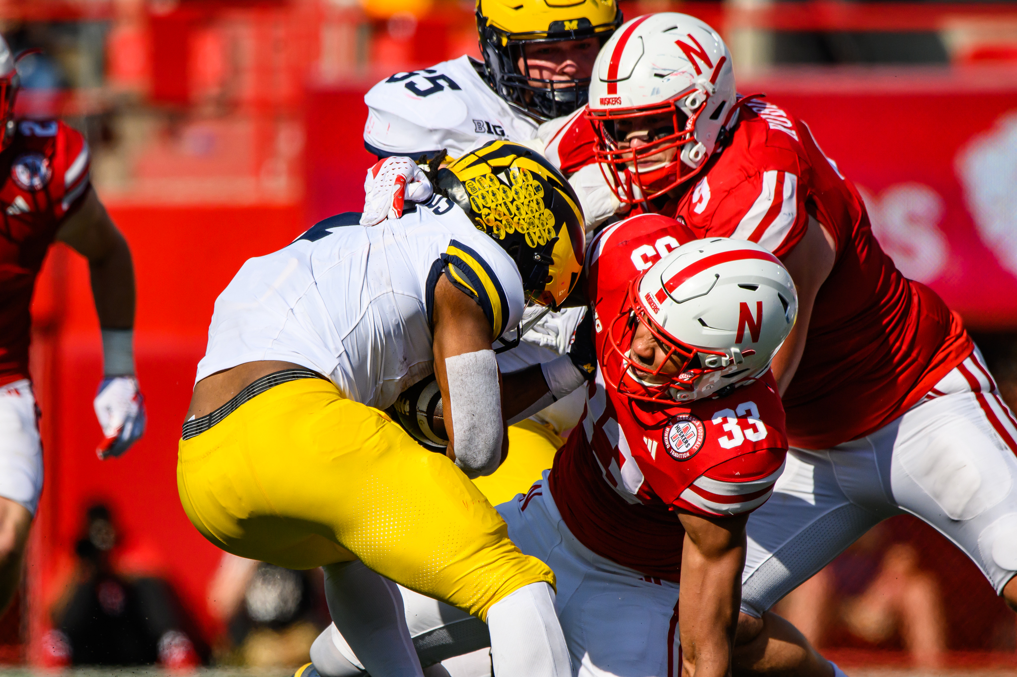 08_Javin Wright, Ty Robinson_FB vs Michigan 0930