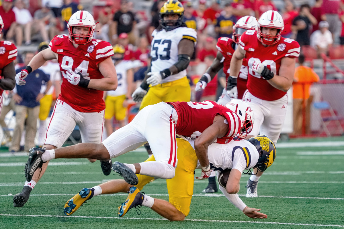 Nebraska - Michigan 2023 - Javin Wright and Davis Warren