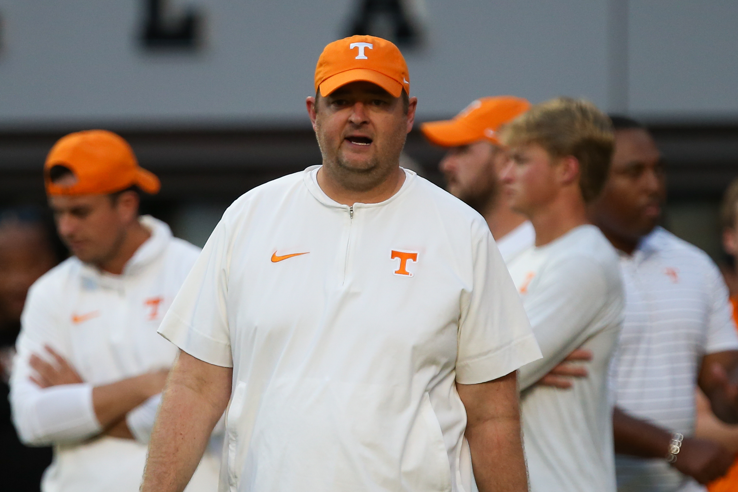 Tennessee Volunteers HC Josh Heupel during the win over South Carolina. (Photo by Randy Sartin of USA Today Sports)