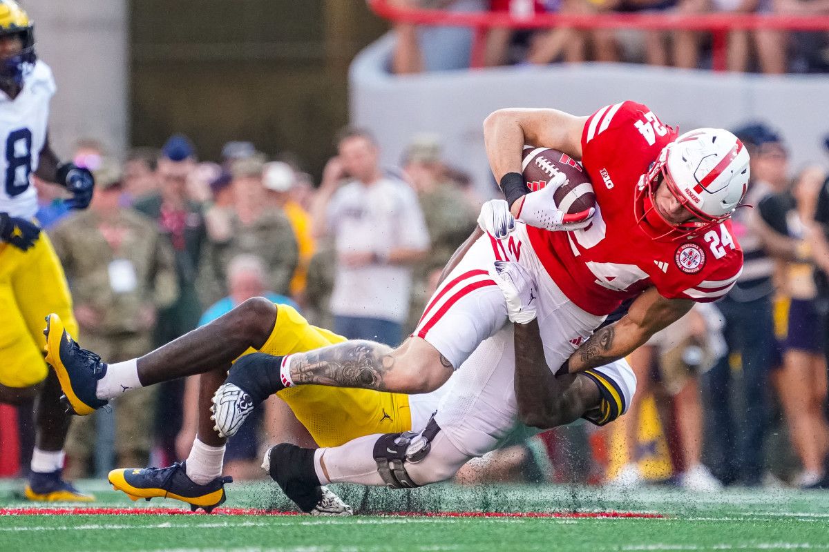Thomas Fidone tight end USATSI_21540141 Nebraska football vs Michigan 2023-09-30