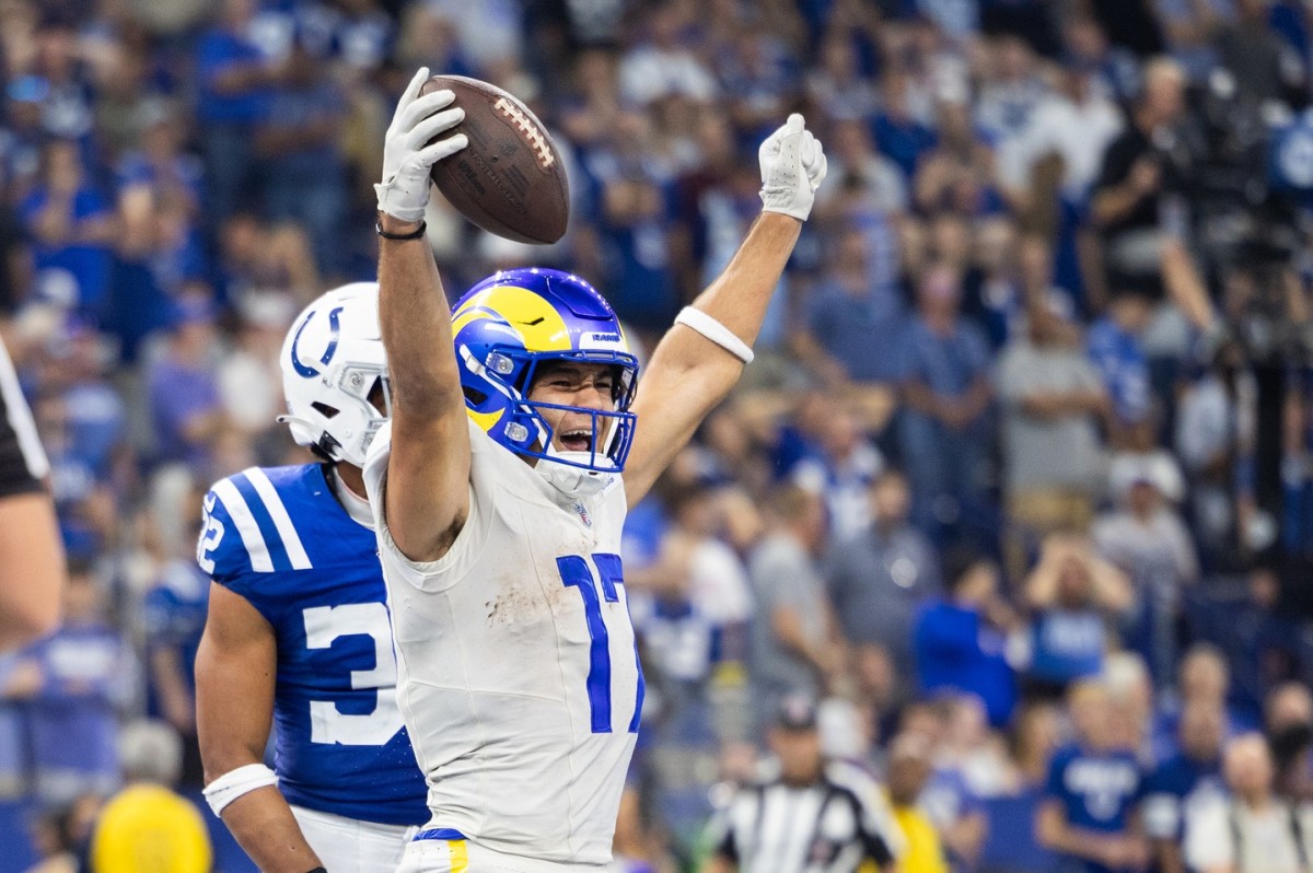 Rams rookie receiver Puka Nacua is second in the NFL in receiving yards after Week 4.