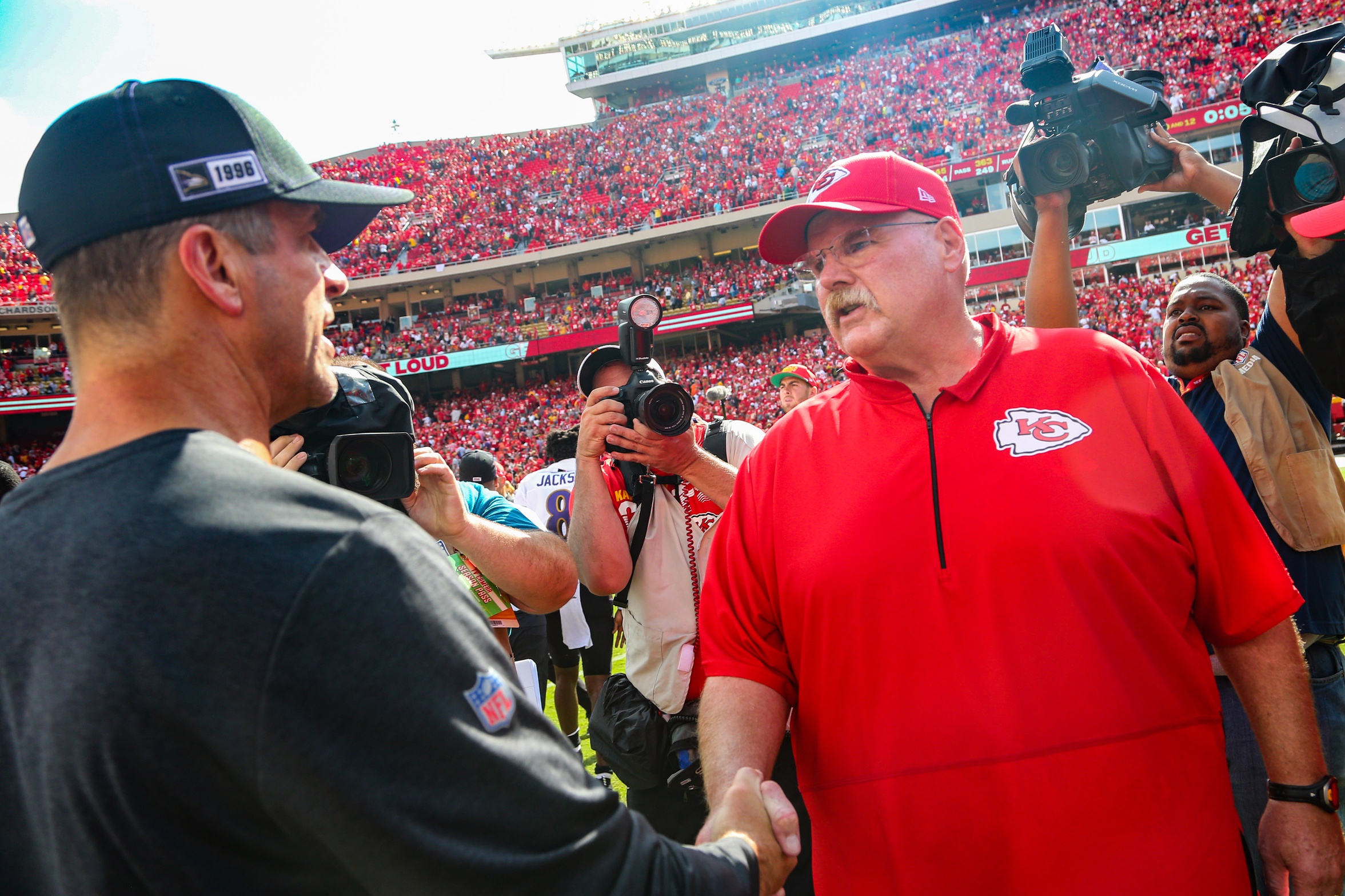 Ravens coach John Harbaugh and Chiefs coach Andy Reid have had their share of success as assistant coaches and head coaches in the NFL.