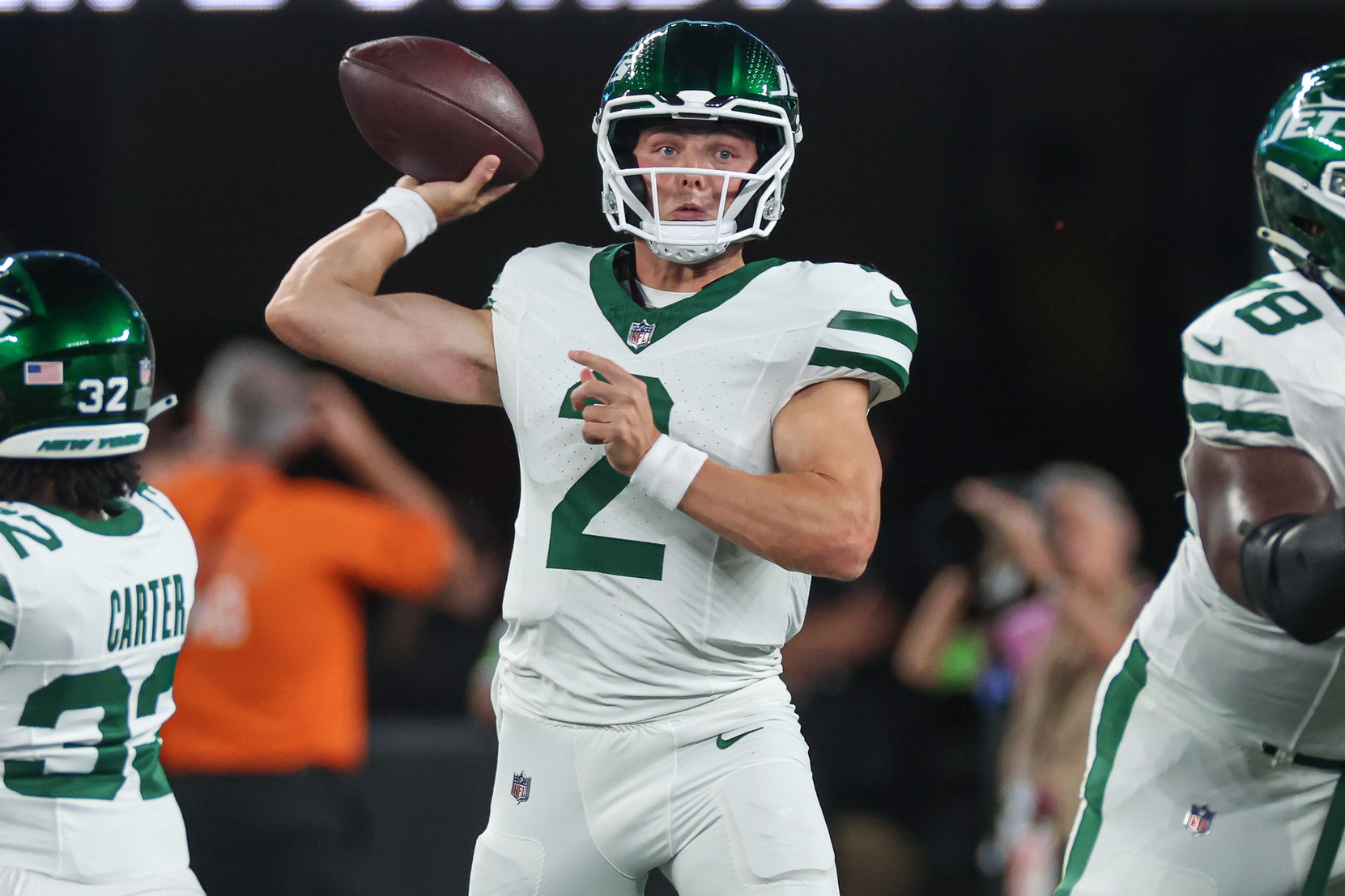 Jets quarterback Zach Wilson outplayed Chiefs quarterback Patrick Mahomes on Monday night in Week 4.