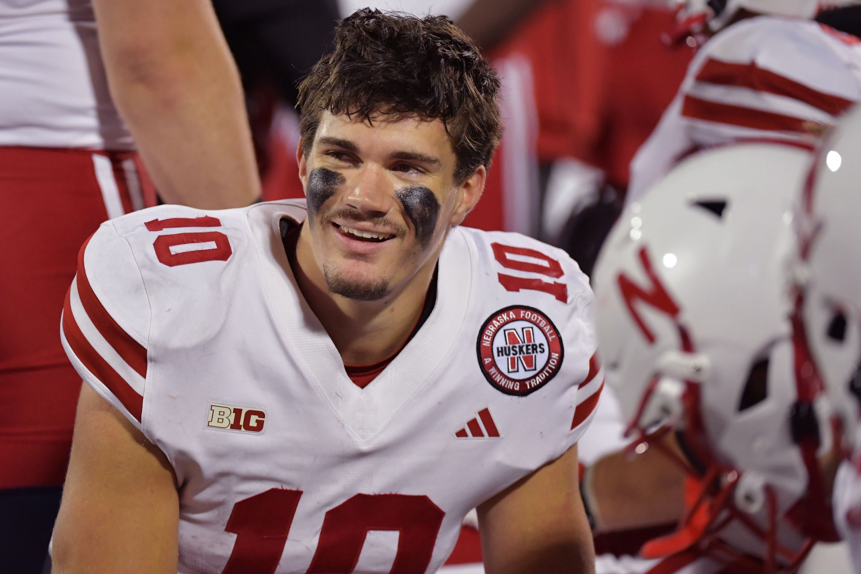 Heinrich Haarberg 2023 Nebraska at Illinois football USATSI_21590900