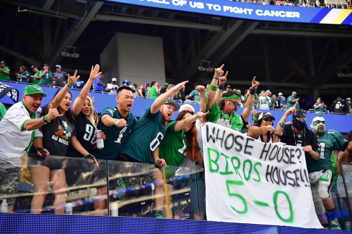 Eagles fans took over SoFi Stadium in Week 5's win over the L.A. Rams