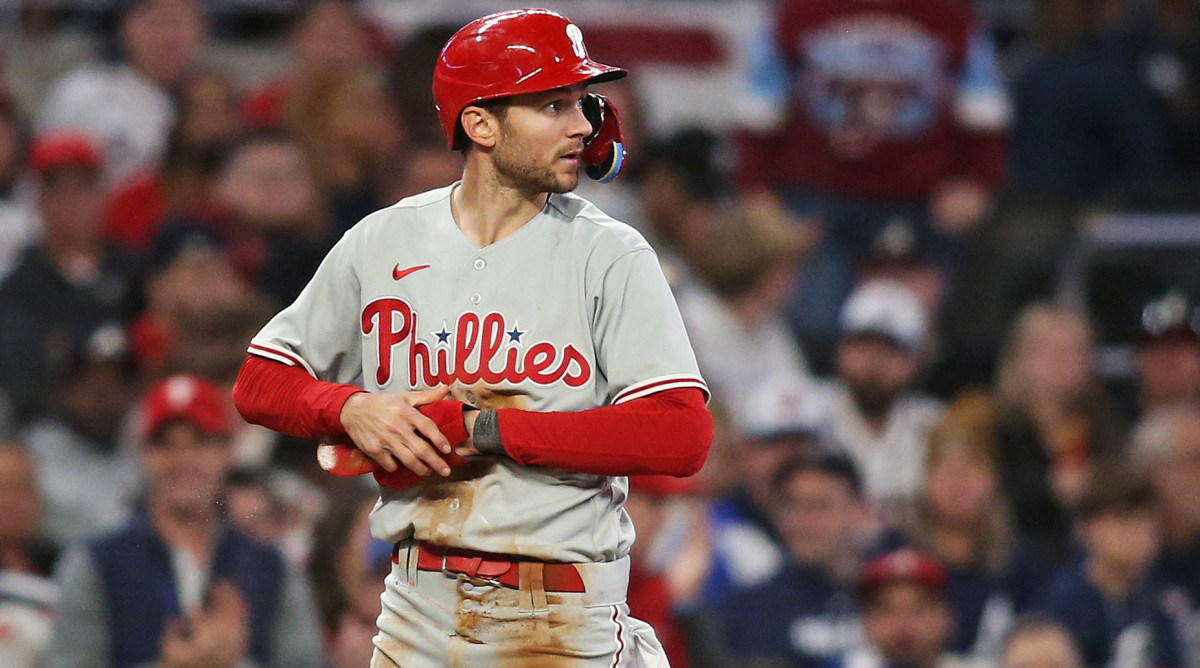 Trea Turner playing for the Phillies