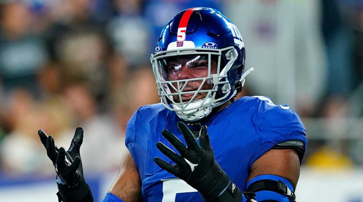 Giants defensive end Kayvon Thibodeaux