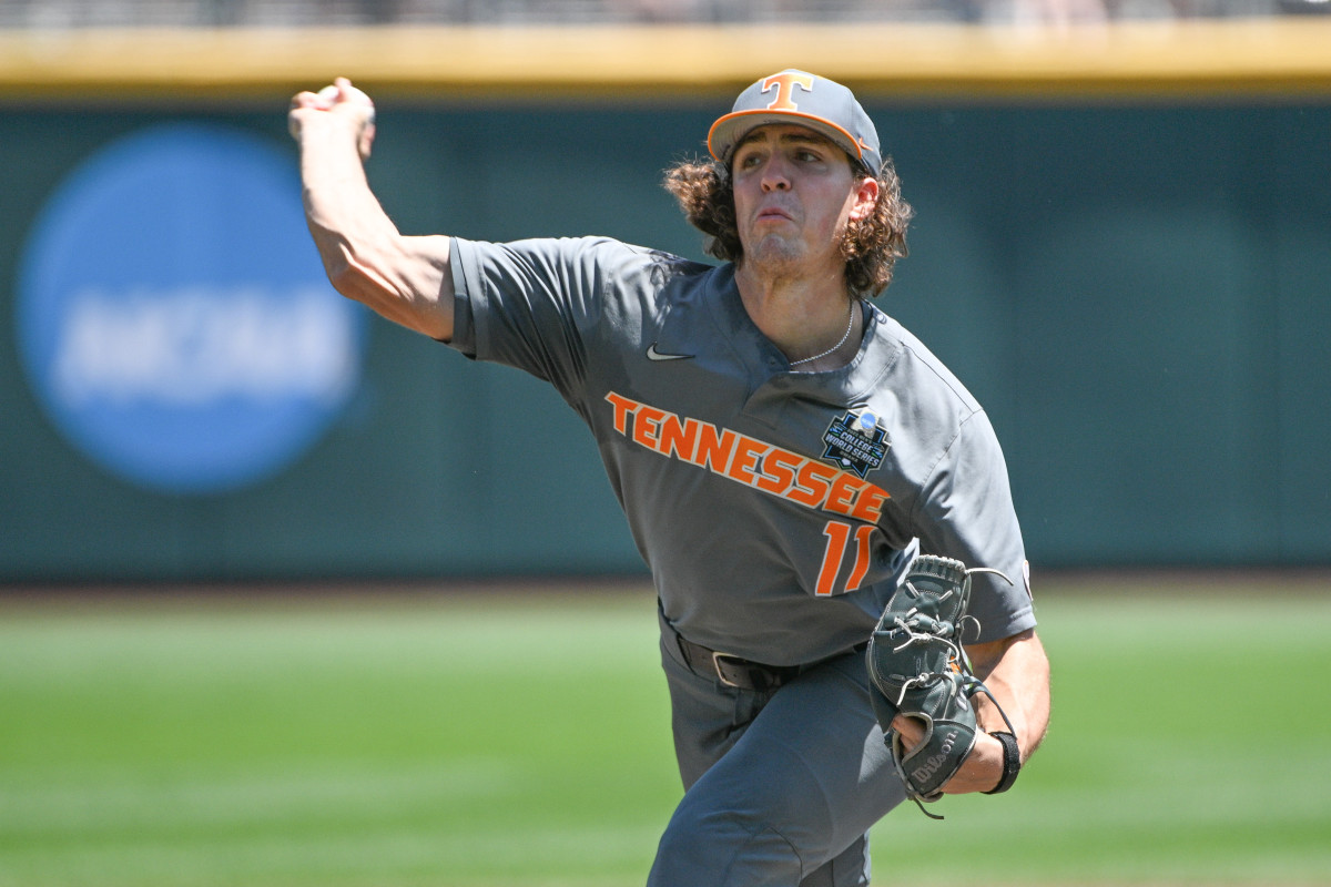 Tennessee Volunteers P Chase Dollander. (Photo by Steven Branscombe of USA Today Sports)