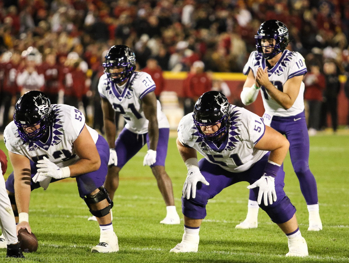 Josh Hoover came in as quarterback for TCU in the third quarter against Iowa State