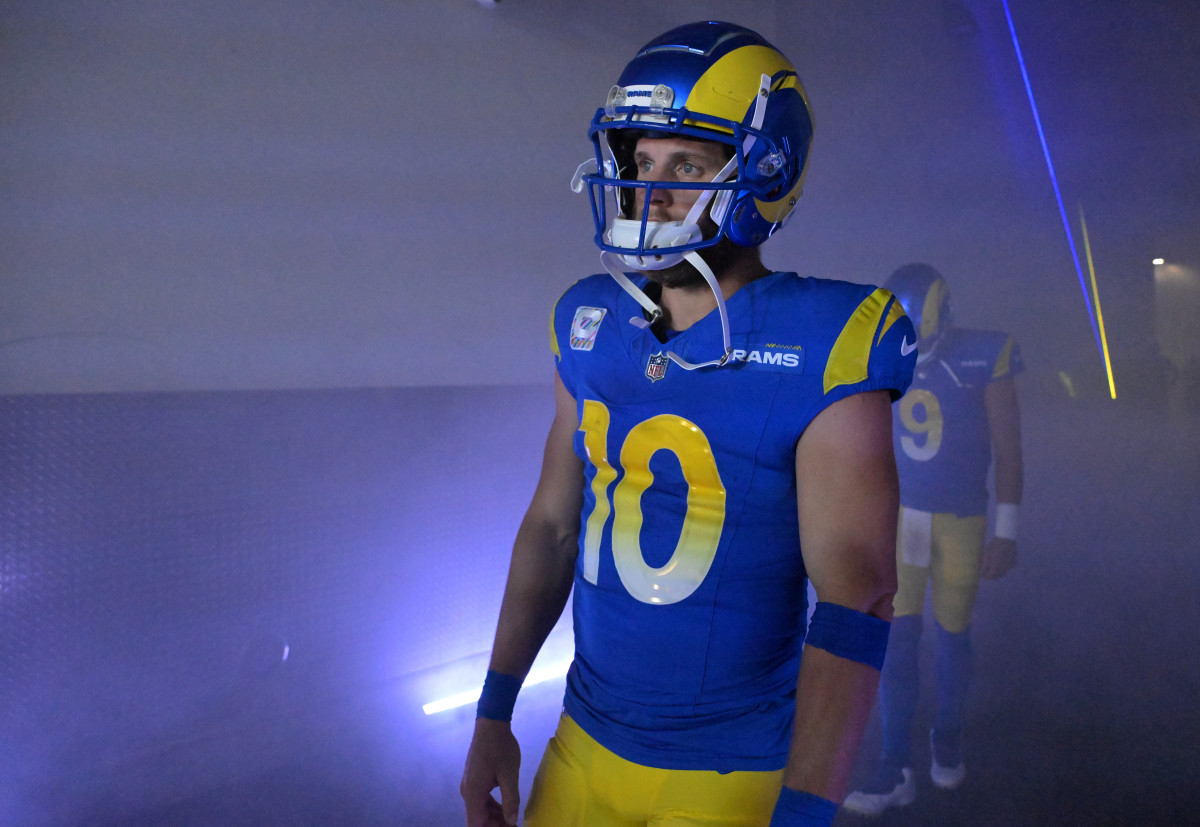Cooper Kupp and the Los Angeles Rams plan to wear their royal blue uniform tops in Week 6. 