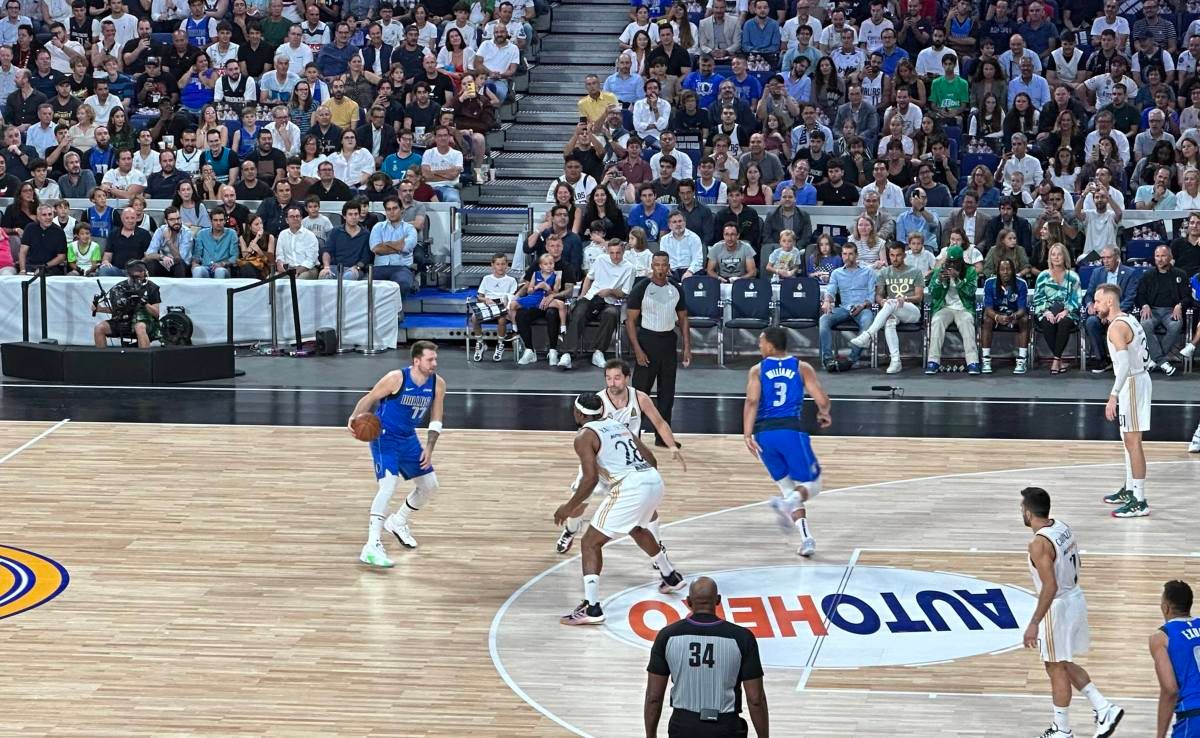 Dallas Mavericks star Luka Doncic takes on his former club Real Madrid in a preseason exhibition game.