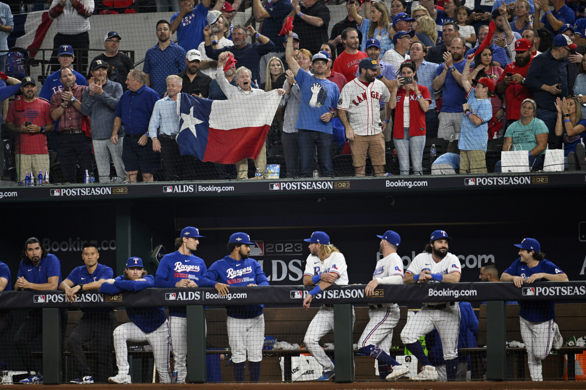 Texas Rangers Fans Unwisely Chant We Want Houston as Club Advances to  ALCS - Sports Illustrated Inside The Astros