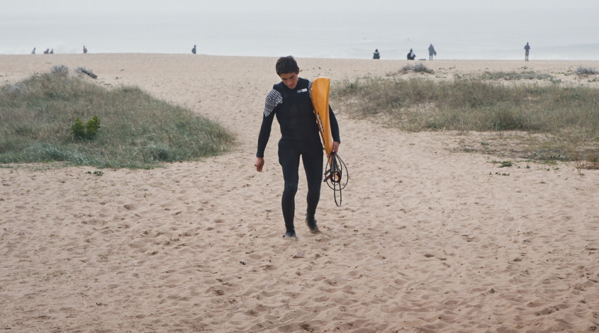 Tony Laureano after a surf session.