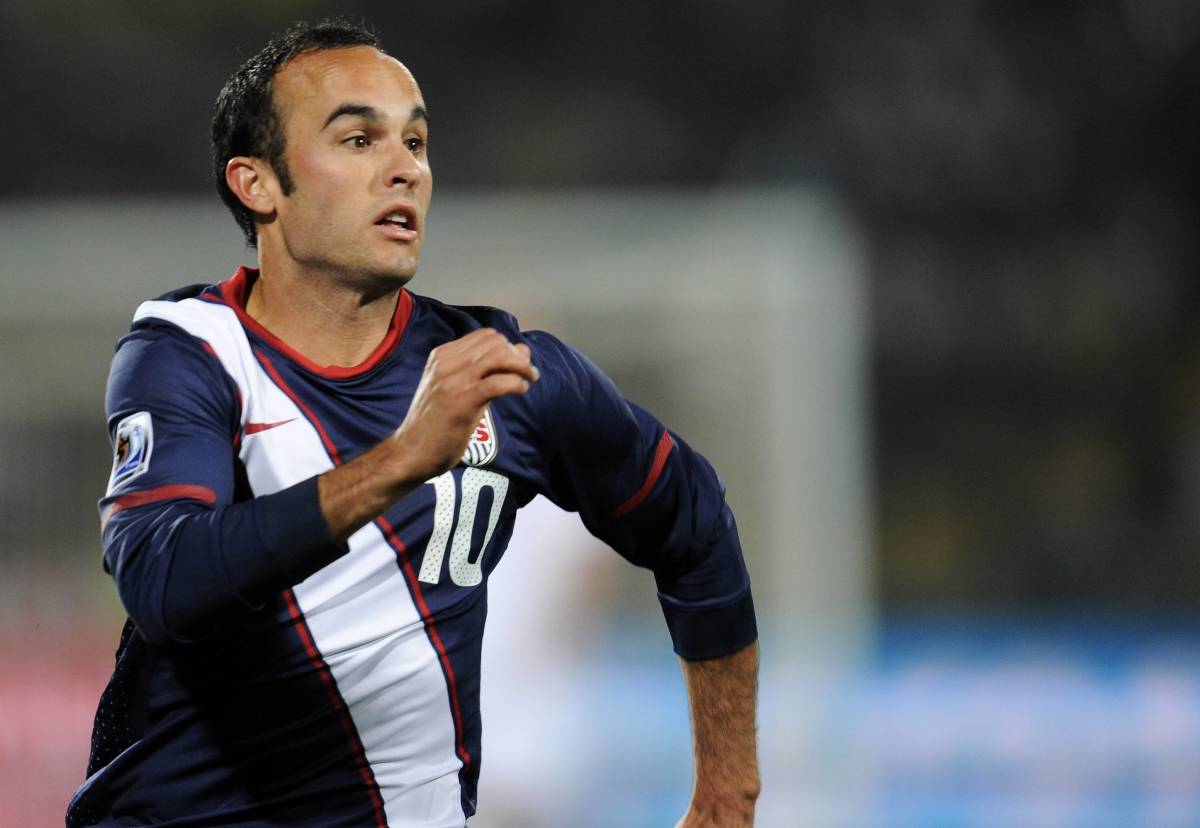 Landon Donovan pictured playing for the USA during the 2010 FIFA World Cup