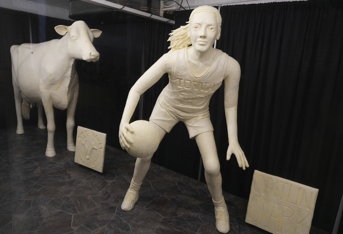 Clark's season featured a dairy-tale ending: She was immortalized in butter at the state fair.