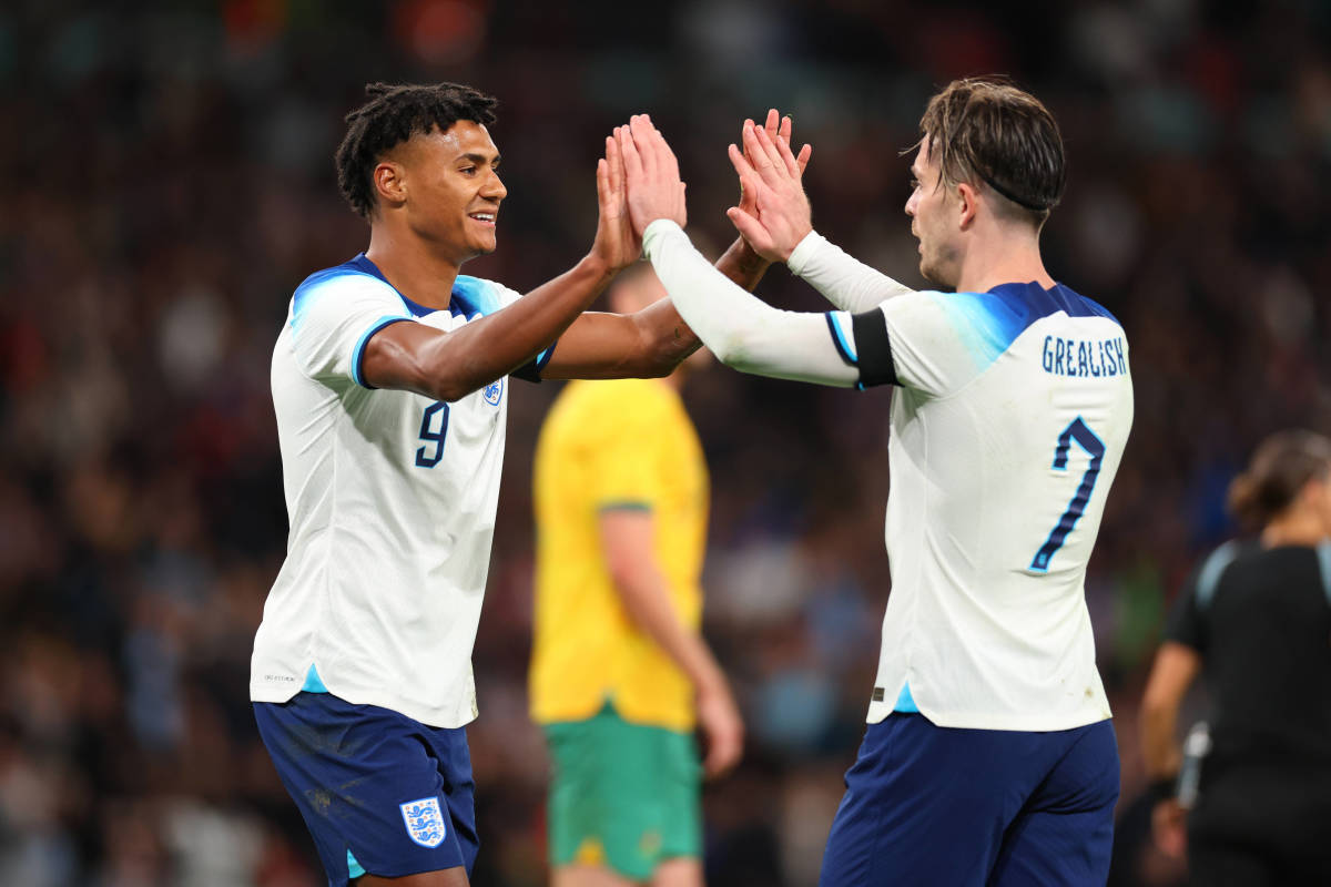Ollie Watkins pictured (left) celebrating with Jack Grealish after scoring for England in a 1-0 win over Australia in October 2023