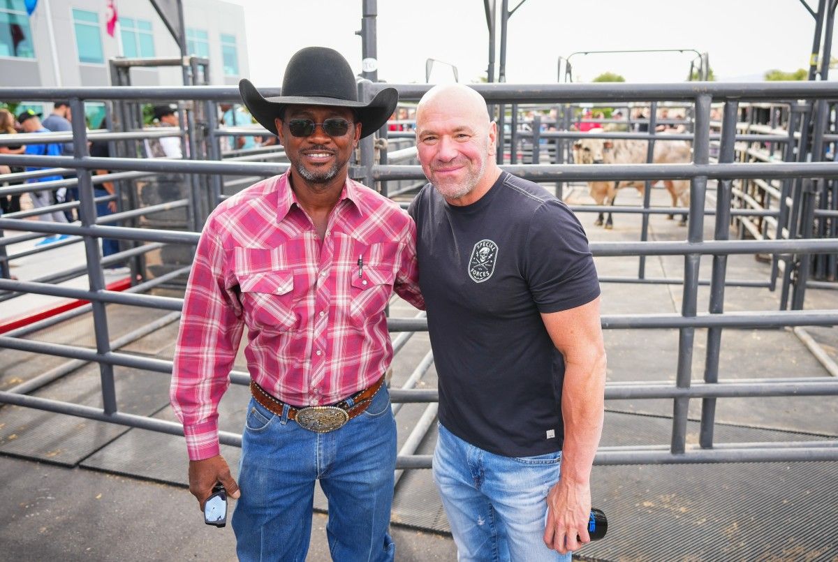 Dana White and Dennis Davis Courtesy UFC
