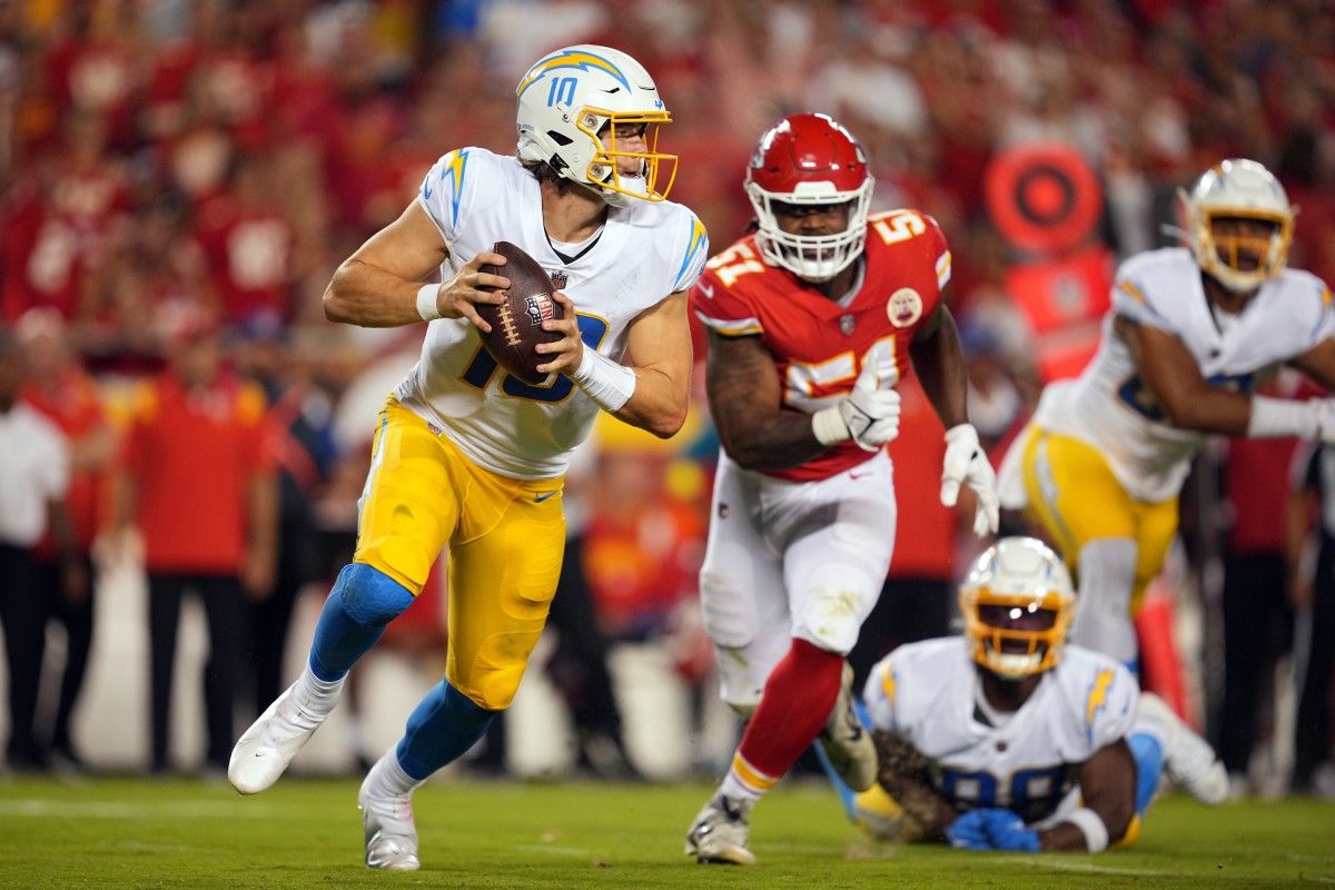 Justin Herbert will be leading the way versus the Kansas City Chiefs.