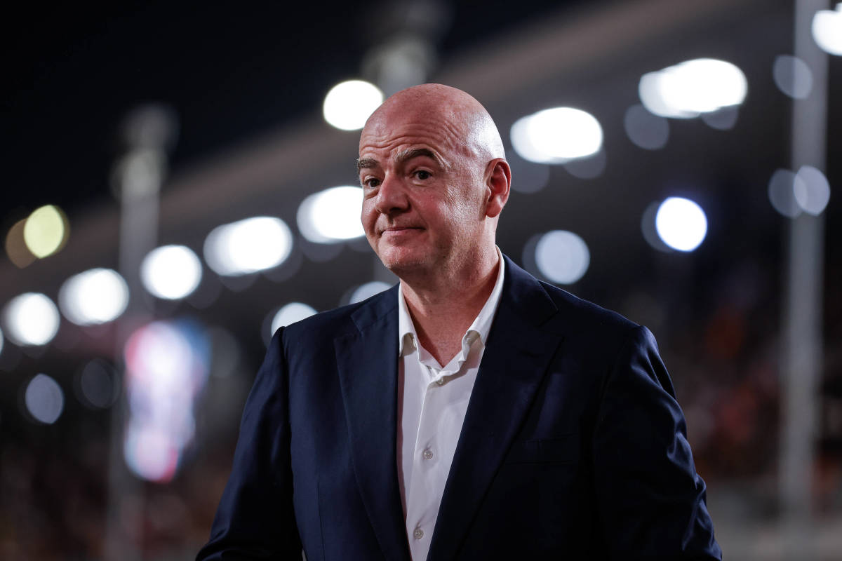 FIFA president Gianni Infantino pictured in Doha in October 2023