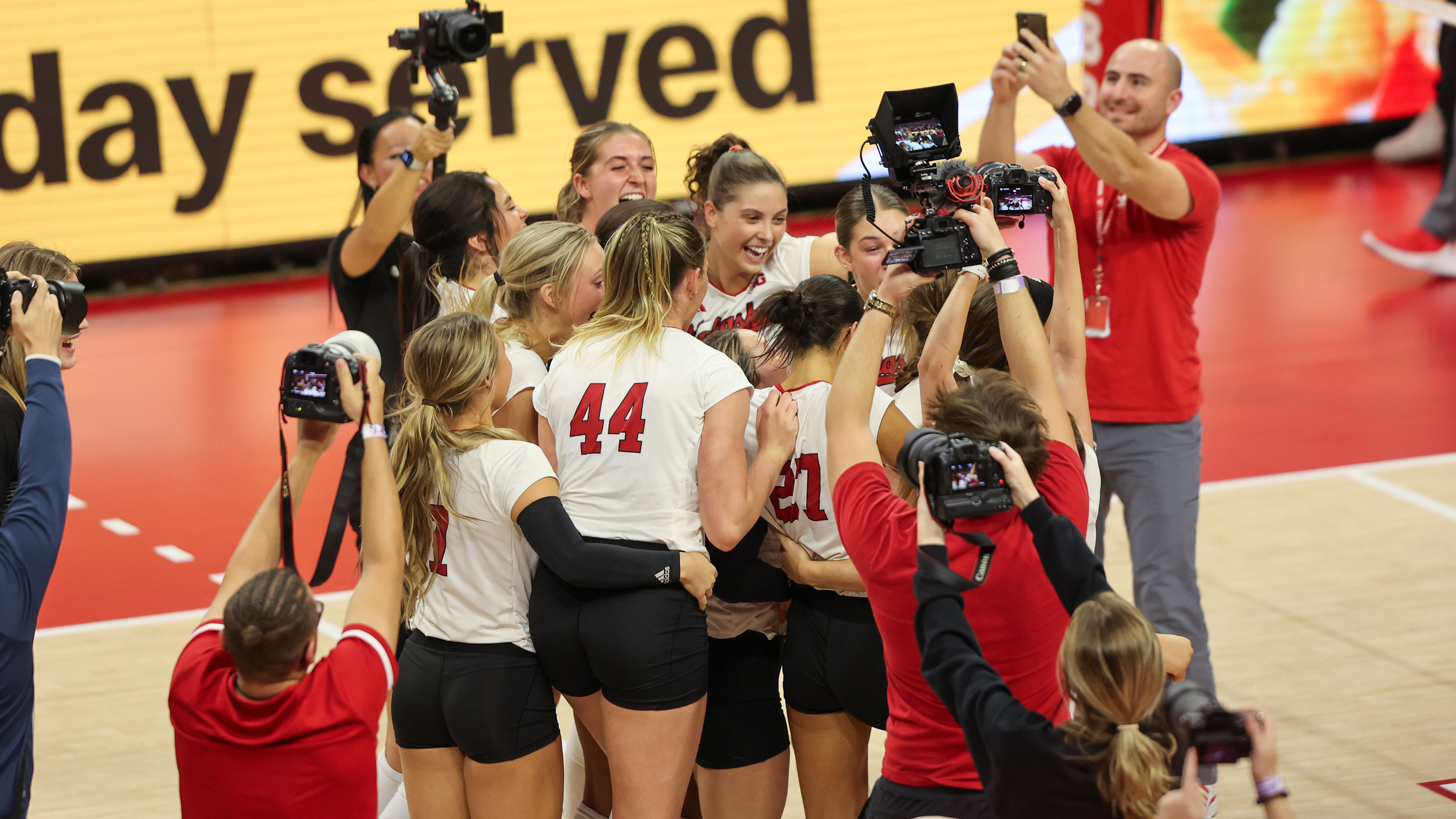 No. 2 Nebraska Volleyball Upsets No. 1 Wisconsin in Five Sets All Huskers