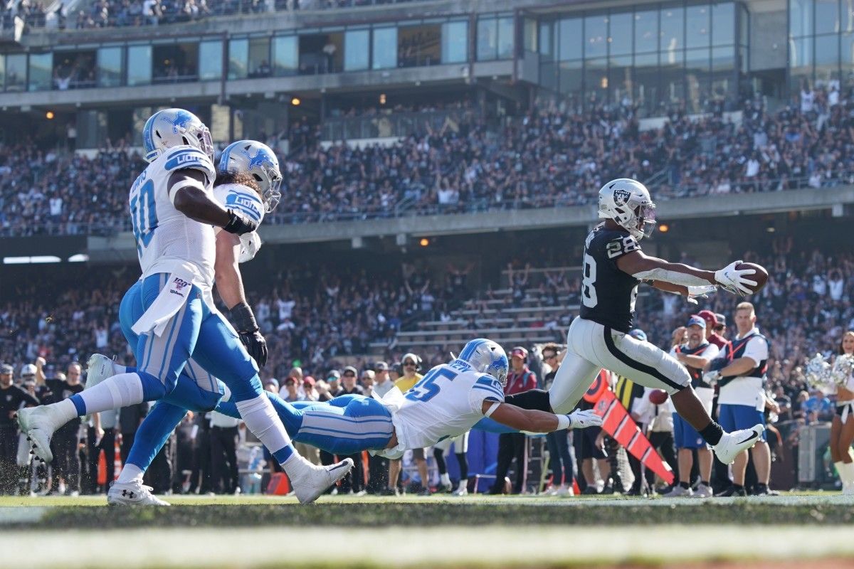 The last time the Las Vegas Raiders played the Detroit Lions, then rookie Josh Jacobs ran all over them.