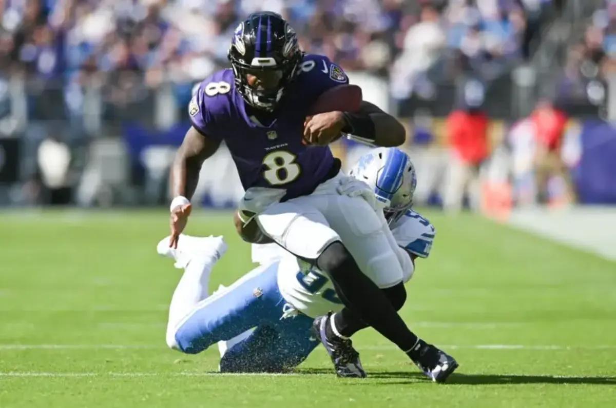 The Baltimore Ravens put up 503 yards of total offense against the Detroit Lions in a 38-6 home win. 