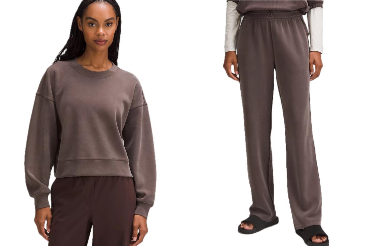 lululemon Softstreme High-Rise Pants and Perfectly Oversized Cropped Crew