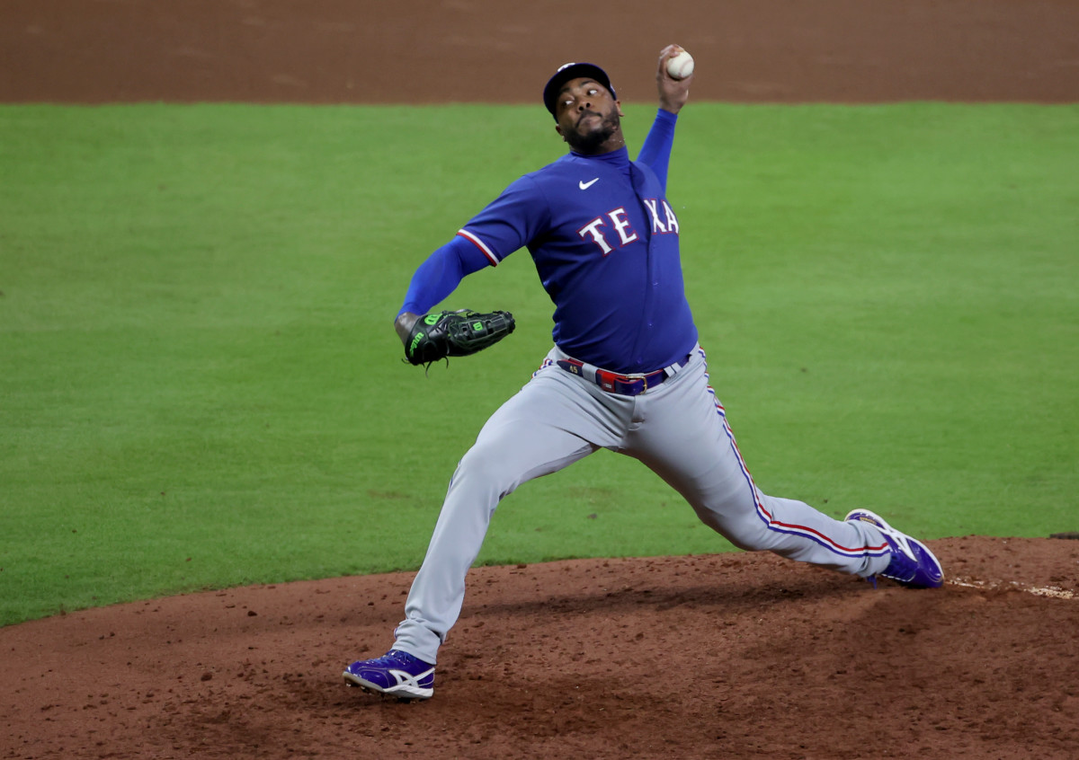 Texas’ Aroldis Chapman Hit Houston’s Chas McCormick With a 104-MPH ...