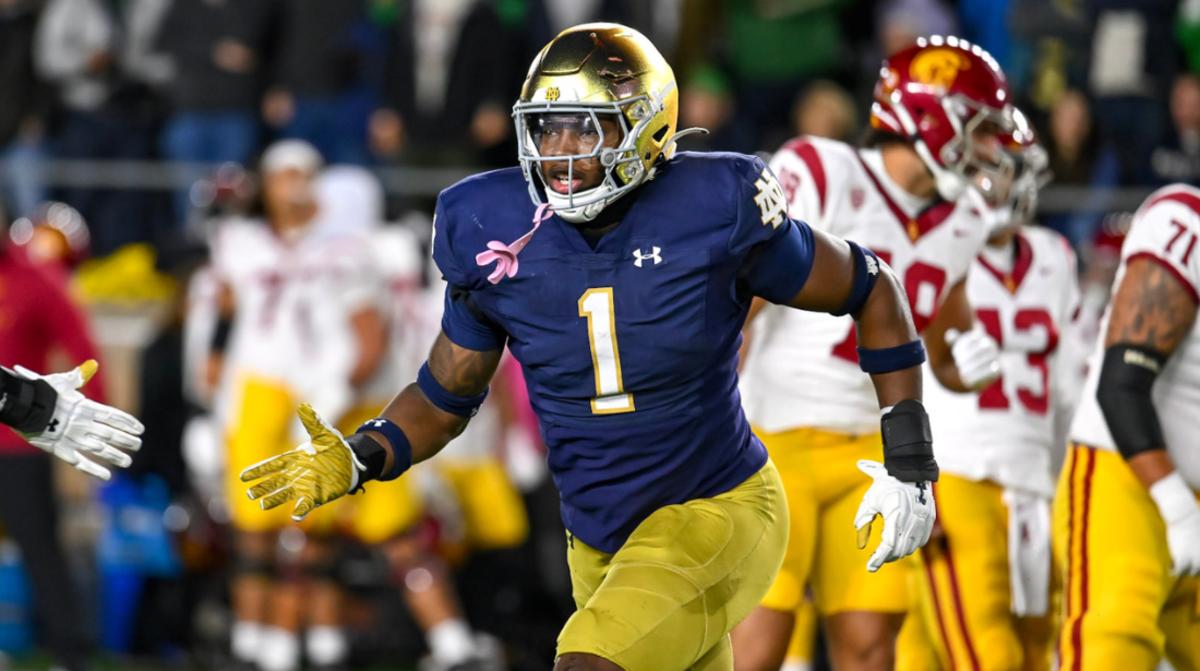 Javontae Jean-Baptiste Is Ready To Finish His Notre Dame Career On A Strong  Note - Sports Illustrated Notre Dame Fighting Irish News, Analysis and More