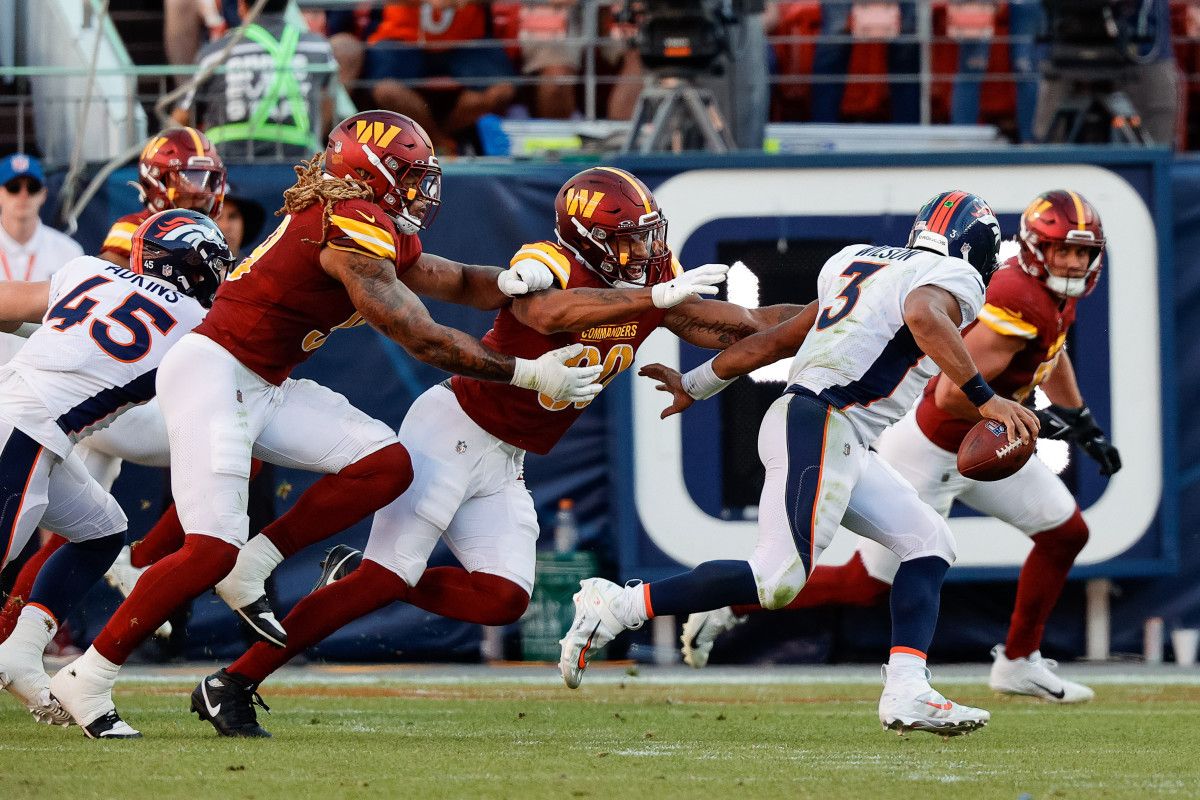 Chase Young and Montez Sweat have combined for 10.5 sacks this season.