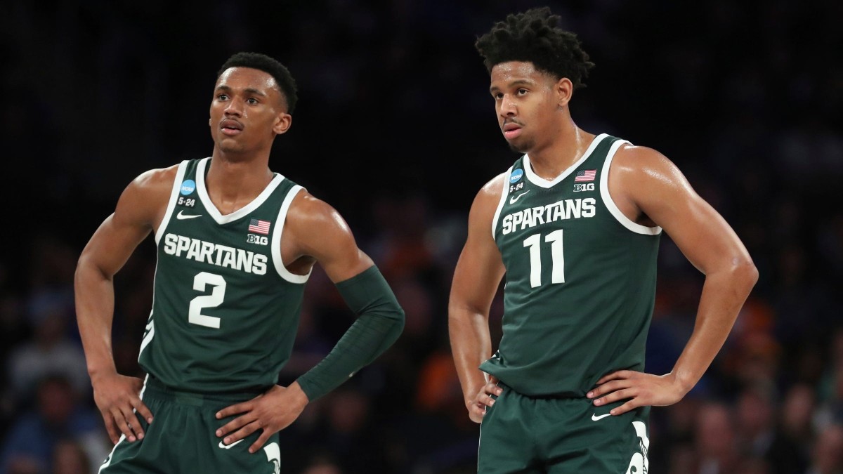 Guards Tyson Walker (left) and A.J. Hoggard give Michigan State one of the nation’s best backcourts.