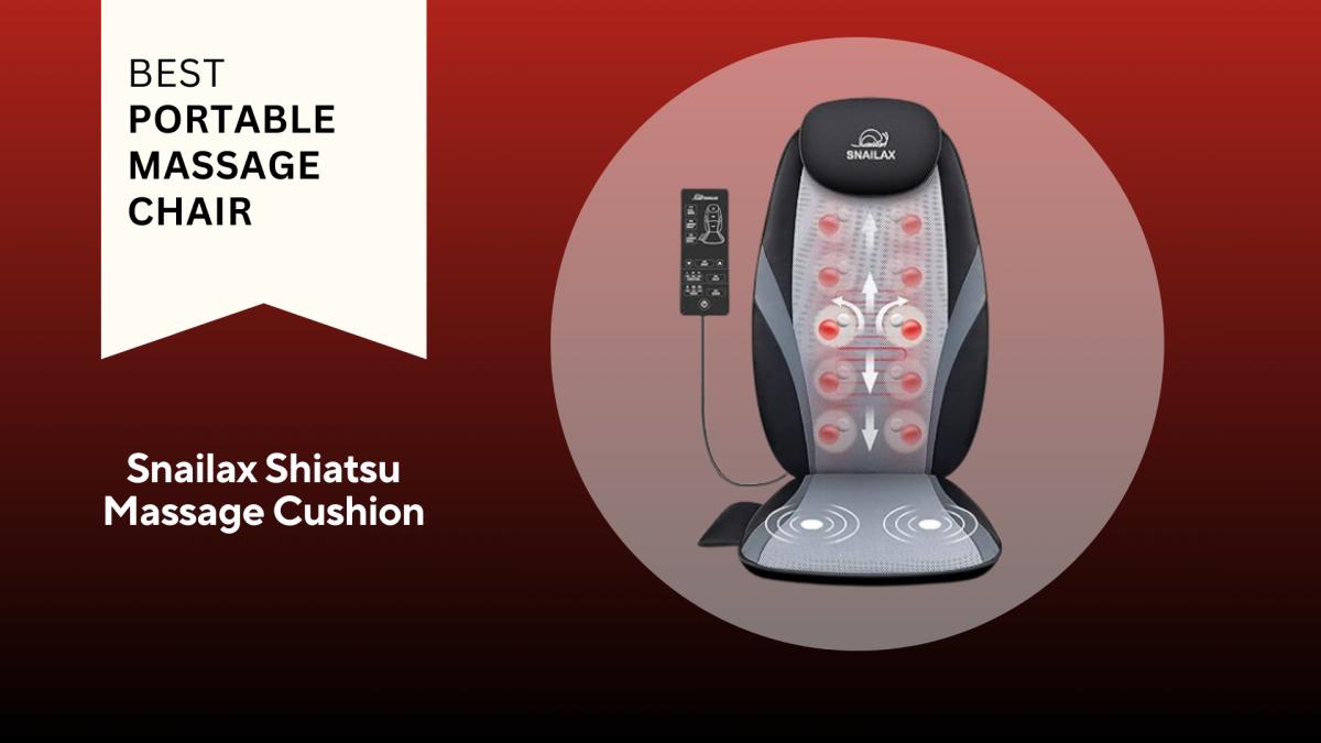 BEST HOME MASSAGE CHAIR! SNAILAX SHIATSU FULL ROLLING BACK AND NECK  MASSAGER WITH HEAT REVIEW 