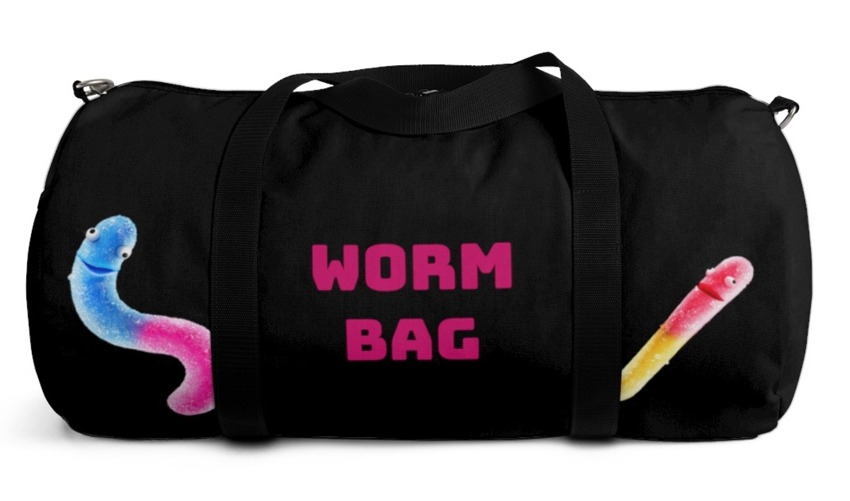 Trolli gummy worm bag