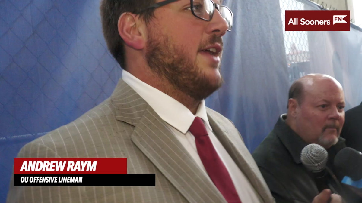 WATCH Oklahoma C Andrew Raym Kansas Postgame Interview Sports