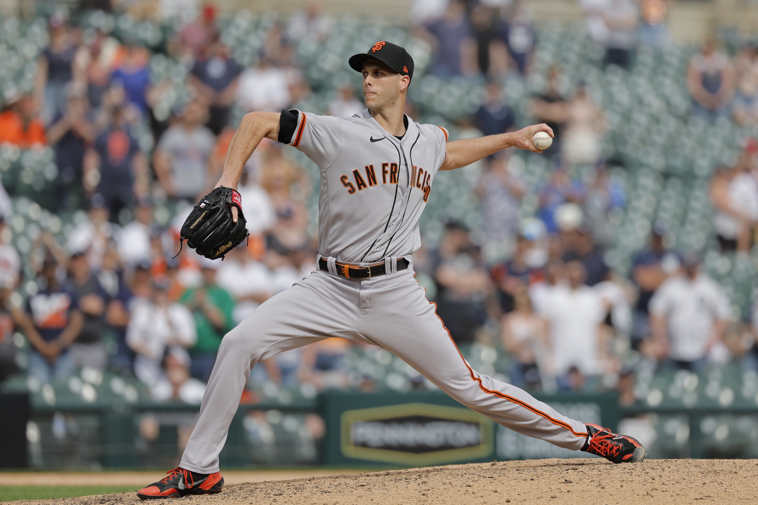 SF Giants reliever Taylor Rogers hits his stride while pitching for San Francisco (2023).