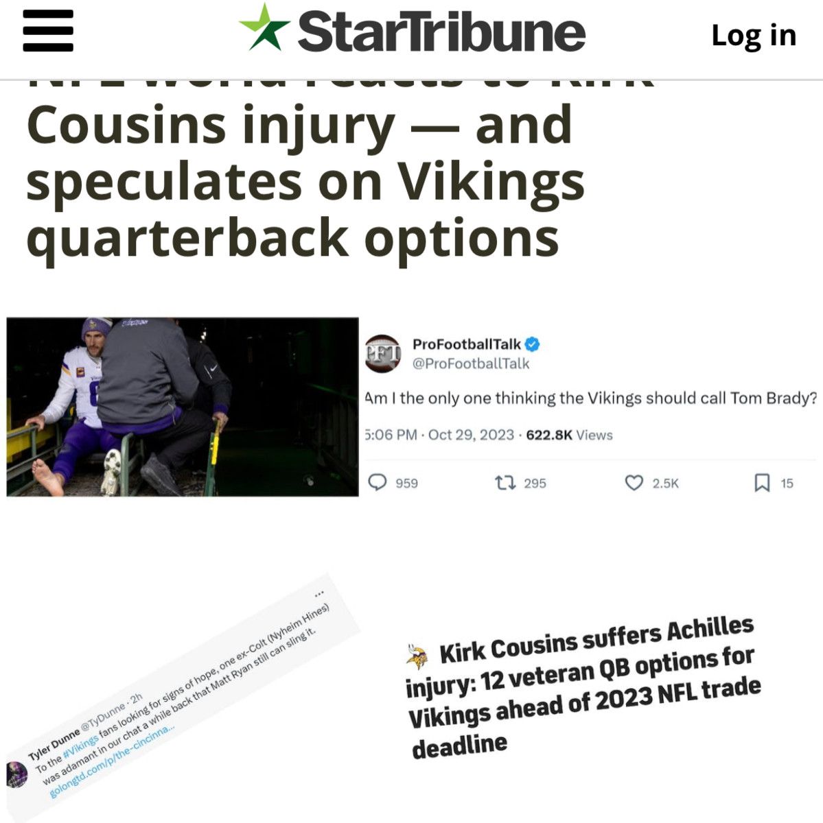 Star-Tribune on Brady