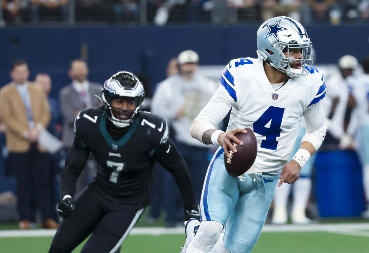 Quarterback Dak Prescott and the Dallas Cowboys still have a chance to pass Haason Reddick and the Philadelphia Eagles in the NFC East and NFC as a whole. 