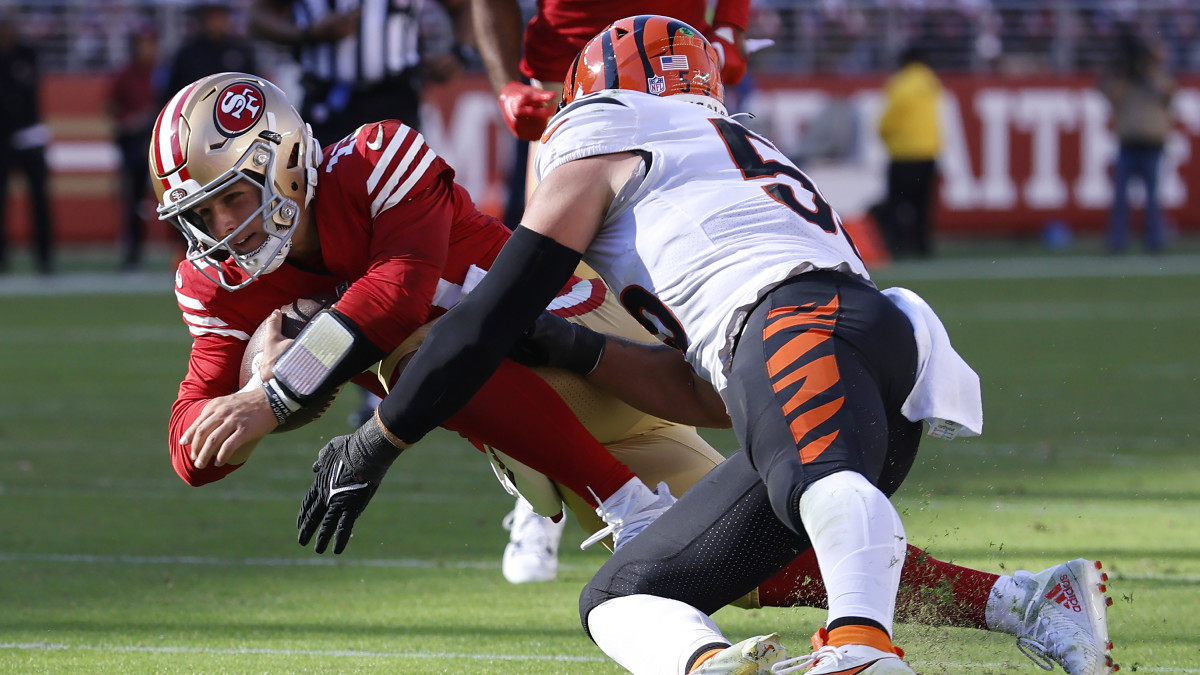 49ers quarterback Brock Purdy struggled against the Bengals in San Francisco's third consecutive loss.