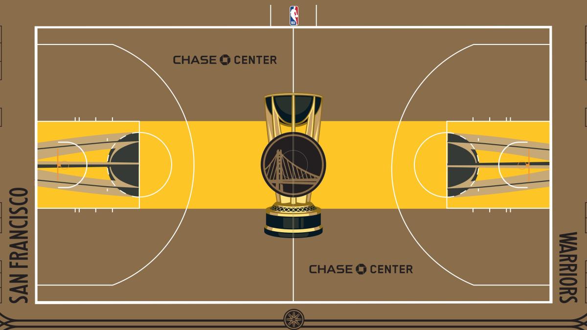 Golden State Warriors In-Season Tournament court design
