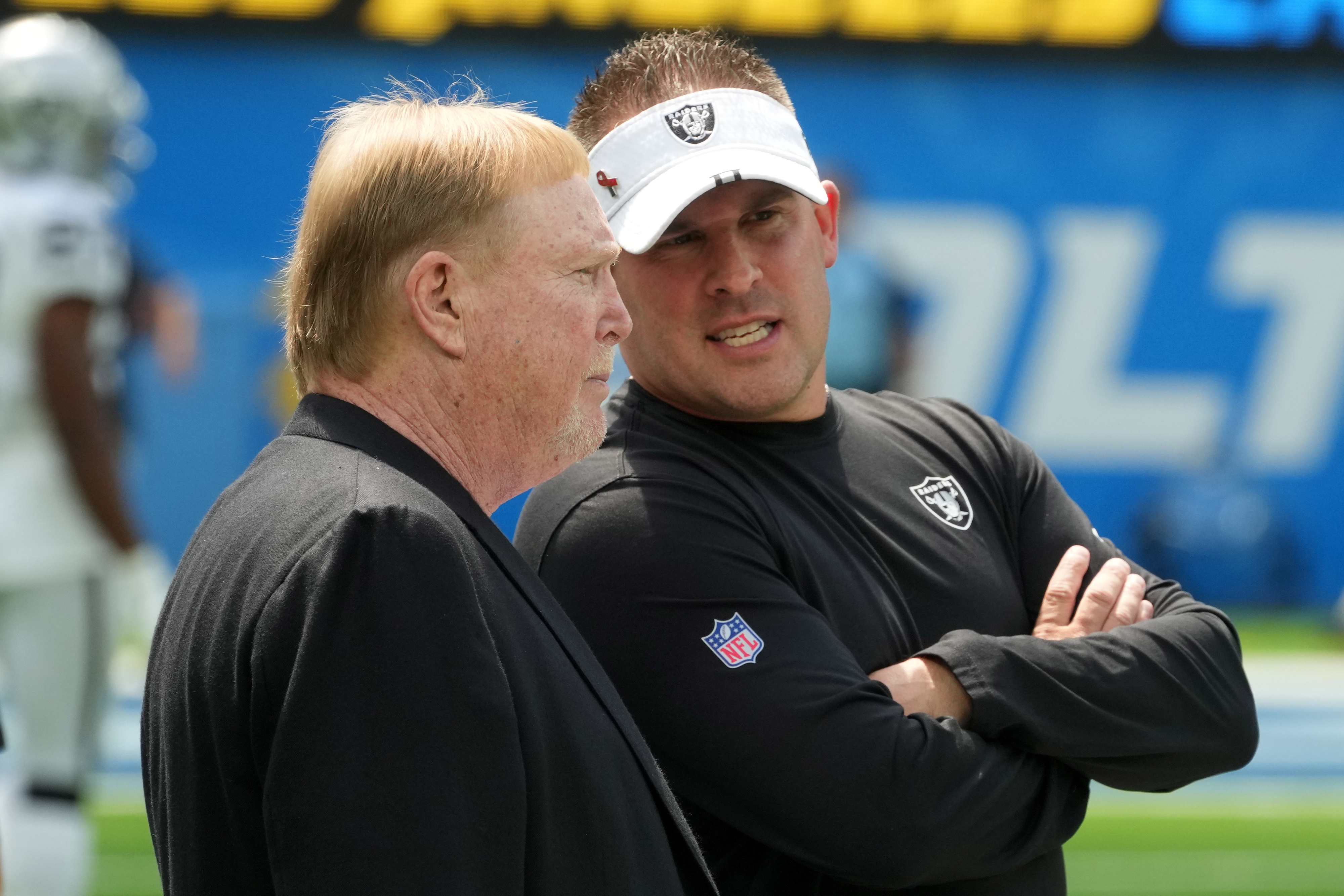 Raiders owner Mark Davis fired coach Josh McDaniels late Tuesday afternoon, 21 months after he hired him and GM Dave Ziegler to run the franchise after Jon Gruden was dismissed.